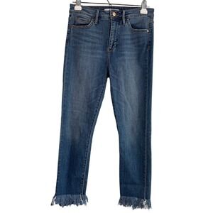 Sam Edelman The Stiletto High Rise Skinny Crop Denim Blue‎ Jeans Women's Size 28
